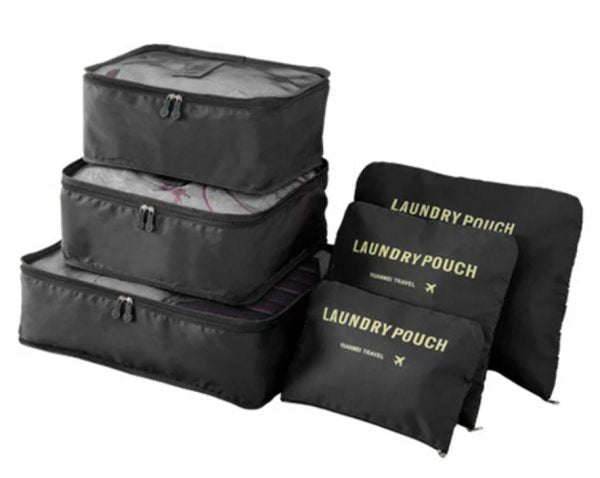 Travel Combo Deal – 6 Pcs Clothes Storage Bag | Inflatable Air Pillow | Portable Toothbrush Case
