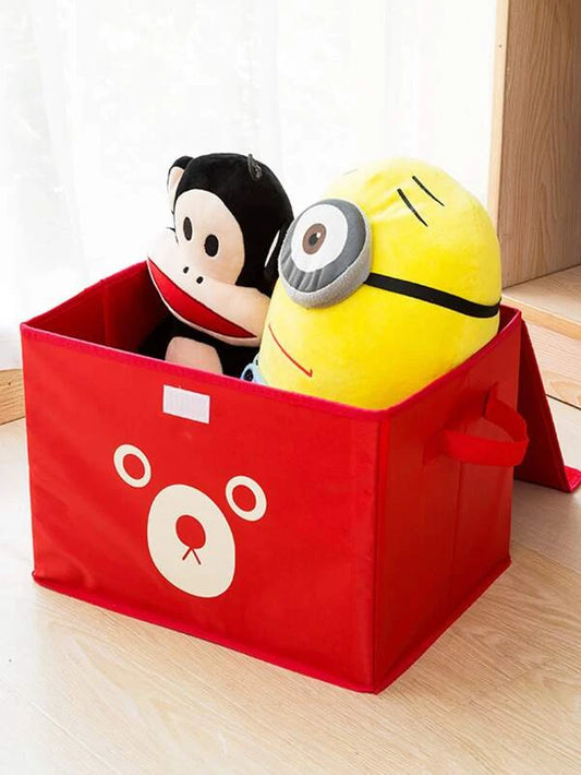 1 Pc Panda Design Folding Storage Bins Quilt Basket Kid Toys Organizer Storage Boxes Cabinet Wardrobe Storage Bags (random Color/design)