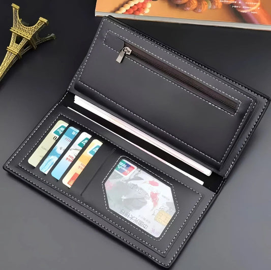 Stylish Slim Long Pu Leather Wallet Card Holder For Girls Clutch – Wallet For Men And Girls