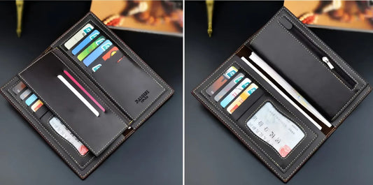Stylish Slim Long Pu Leather Wallet Card Holder For Girls Clutch – Wallet For Men And Girls